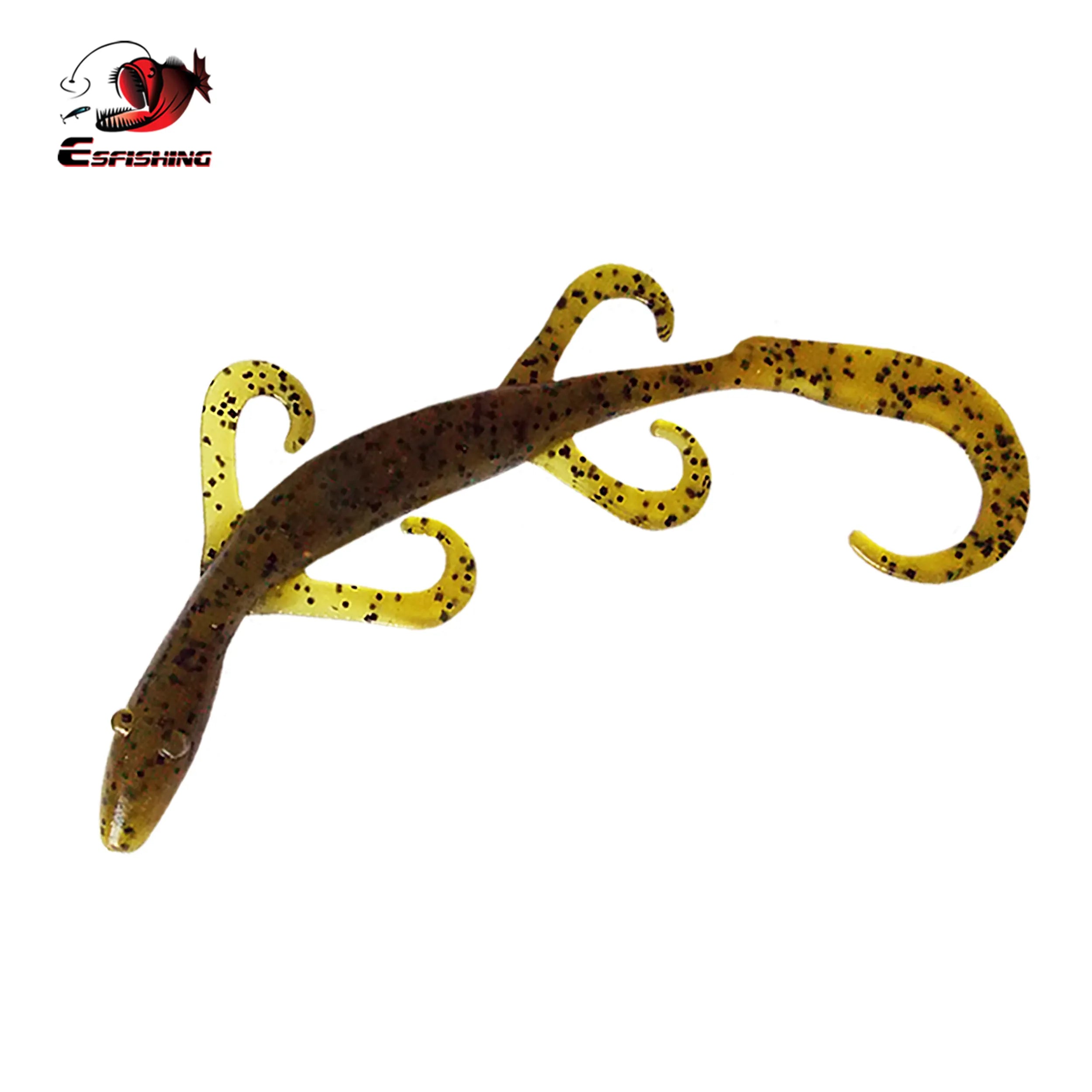 Pumpkin Lizard vivid swiming baits