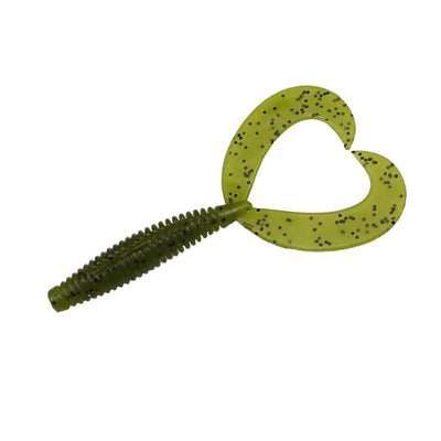 Green pumpkin Buzzbait double tail trailer