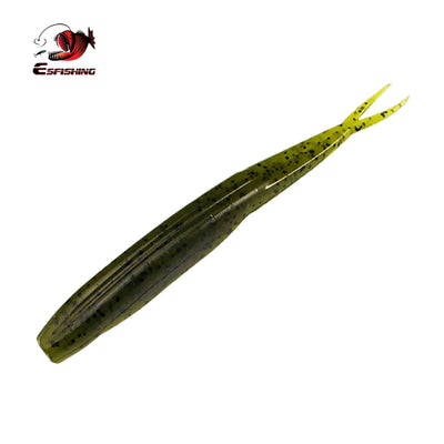 12 leurres souples Super Fluke 120 mm pour achigan