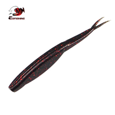 12 leurres souples Super Fluke 120 mm pour achigan