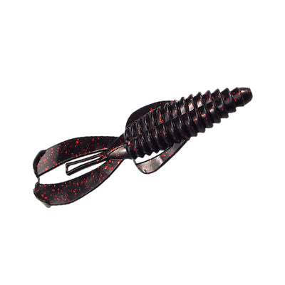 Black red flake Soft plastic bug lure