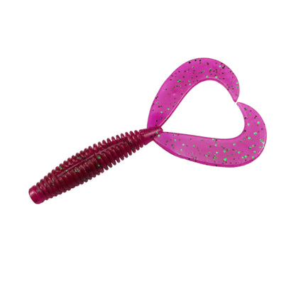 Purple green flake Heavy cover finesse soft plastic