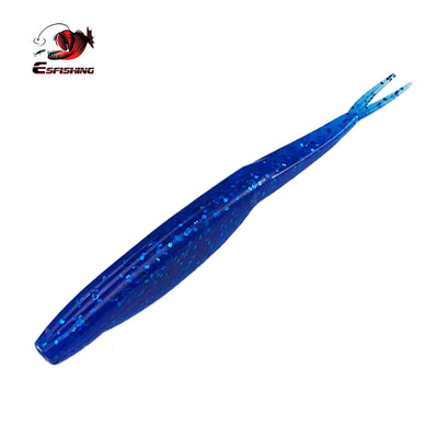 12 leurres souples Super Fluke 120 mm pour achigan