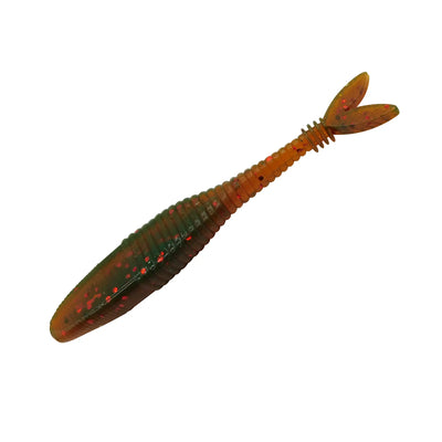 10PCS Flat Fork Tail Fishing lure 70mm