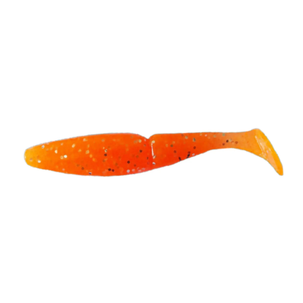 Orange t tail swimbait for bass 