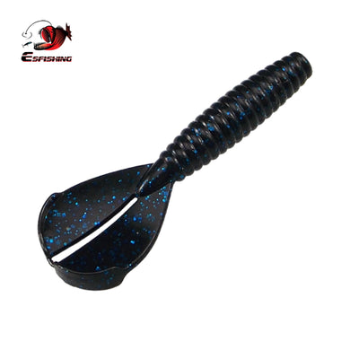 Lot de 16 leurres souples 90mm Double Queue pour Pêche au Black Bass et au Brochet