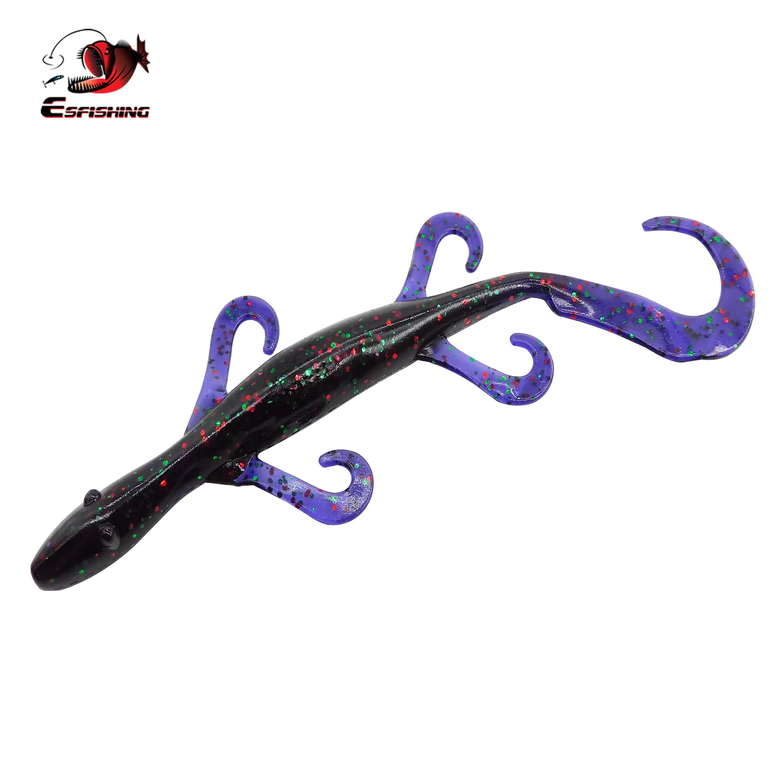 Purple Red flake craw baits