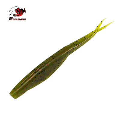 12 leurres souples Super Fluke 120 mm pour achigan