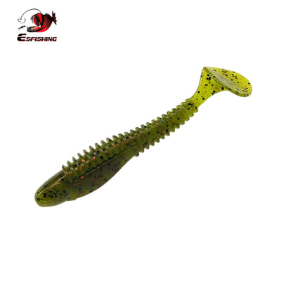 Watermelon red 4in soft paddle tail swimbait