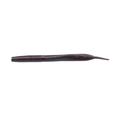 Ribbed worm lure with natural movement