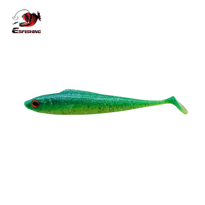 green paddle tail swimbait for bass pike and freshwater fishing 160mm