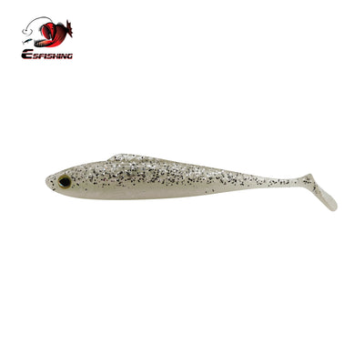 silver white 3D eye t tail shad bait 160mma for bass 