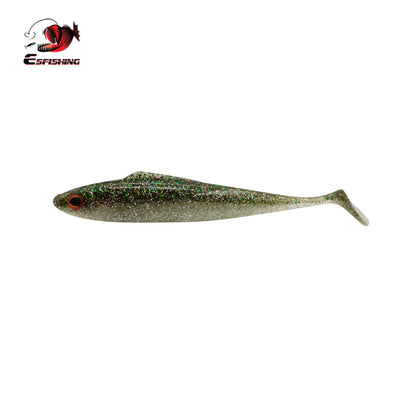 Green flake soft swimbait colors for bass and pike fishing